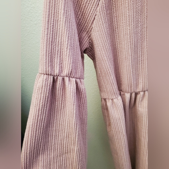 SHEIN LIGHT PINK LONG SLEEVES DRESS - Picture 5 of 7